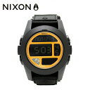 yKiz jN\ NIXON rv NA4891323-00 NIXON BAJA: BLACK/STEEL BLUE/NEON ORANGE v[g LO