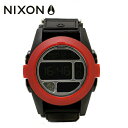 yKiz jN\ NIXON rv NA489760-00 NIXON BAJA: ALL BLACK/RED v[g LO