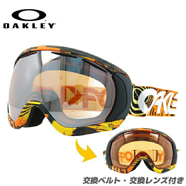 【眼鏡対応】オークリー ゴーグル キャノピー CANOPY OAKELY 59-135J アジアンフィット ミラーレンズ メンズ レディース 男女兼用 シグネチャー スキーゴーグル スノーボード 【Black Iridium】 プレゼント 記念日