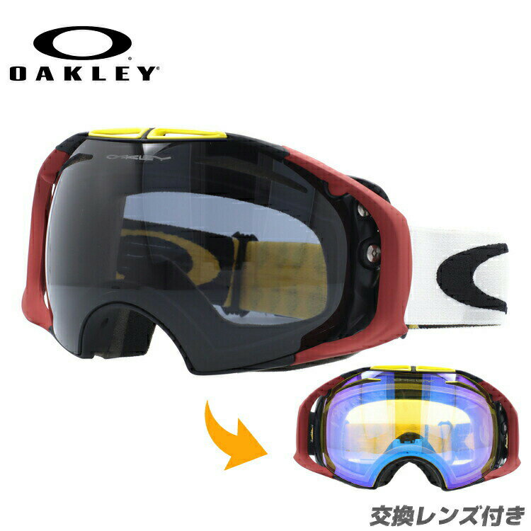 オークリー ゴーグル GOGGLE スノーゴーグル OAKLEY AIRBRAKE エアブレイク OO7037-24 Flight Series Wildcat Dark Grey + HI Yellow アジアンフィット スキー スノーボード UV プレゼント 記念日 敬老の日 クリスマス