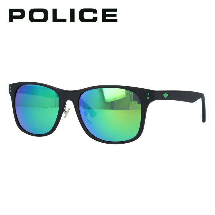 【訳あり】ポリス 偏光サングラス ミラーレンズ POLICE SPL982I U28V 57サイズ ウェリントン型 メンズ 釣り ドライブ メンズ モデル UVカット 【国内正規品】 ラッピング無料