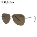 【国内正規品】プラダ サングラス 偏光サングラス PRADA PR 63XS 5AV01D 61サイズ ティアドロップ（ダブルブリッジ） ユニセックス メンズ レディース イタリア製 ラッピング無料