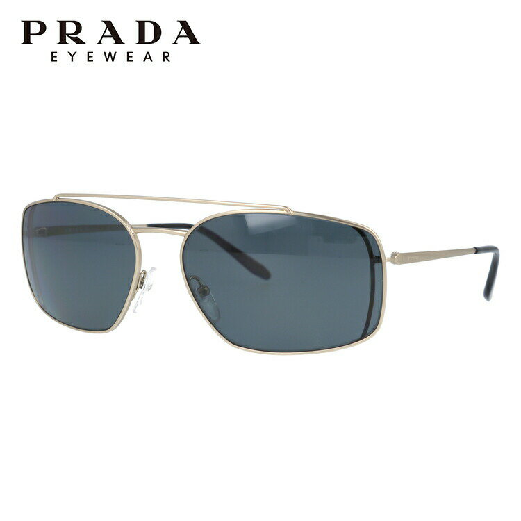 プラダ サングラス（レディース） 【国内正規品】プラダ サングラス 偏光サングラス PRADA PR 64VS 1BK5Z1 62サイズ スクエア（ダブルブリッジ） ユニセックス メンズ レディース イタリア製 ラッピング無料