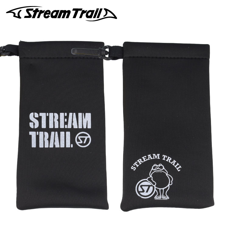 ストリームトレイル サングラス メガネ ケース ポーチ ソフトケース カラビナ フック付き ワンタッチ Stream Trail STC 002 めがね 眼鏡 アウトドア スポーツ 釣り 記念日 敬老の日 クリスマス