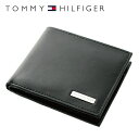 トミーヒルフィガー 【訳あり】【仕様違い】トミーヒルフィガー 財布 TOMMY HILFIGER 二つ折り財布 31TL25X016-001 （0096-5475/01） ブラック 小銭入れ有 折り財布 ウォレット レザー 革 トミー シンプル ワケあり 難あり 男性 夫 彼氏 息子 新社会人 新生活 新社会人 ギフト プレゼント