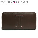 トミーヒルフィガー 財布 TOMMY HILFIGER 長財布 31TL13X024-200（0091-5844/02） ブラウン 小銭入れ有 財布 ウォレット レザー（本革..