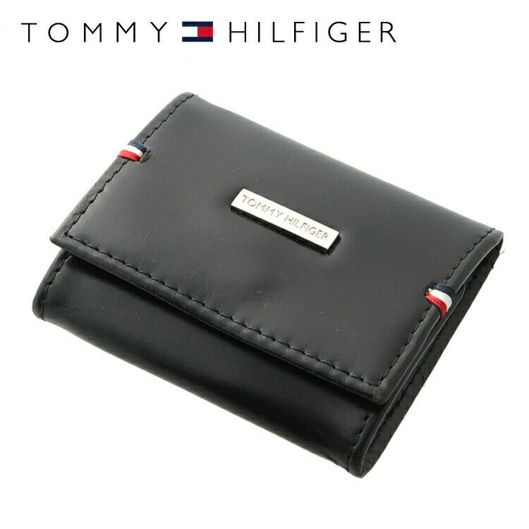 トミーヒルフィガー 財布 TOMMY HILFIGER コインパース コインケース 小銭入れ 31TL25X025-001（0096-5321/01） ブラック 財布 ウォレット レザー（本革） メンズ 夫 彼氏 息子 フレッシャーズ ビジネス 通勤 男性 シンプル 新社会人 ギフト プレゼント 記念日 敬老の日