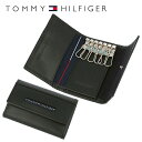 トミーヒルフィガー キーケース（レディース） 【訳あり】トミーヒルフィガー TOMMY HILFIGER キーケース 31TL17X017-001 （0094-5692/01） ブラック （6キーホック） レザー 革 トミー シンプル ワケあり 難あり 男性 夫 彼氏 息子 新社会人 新生活 ビジネス 新社会人 ギフト プレゼント プレゼント 記念日