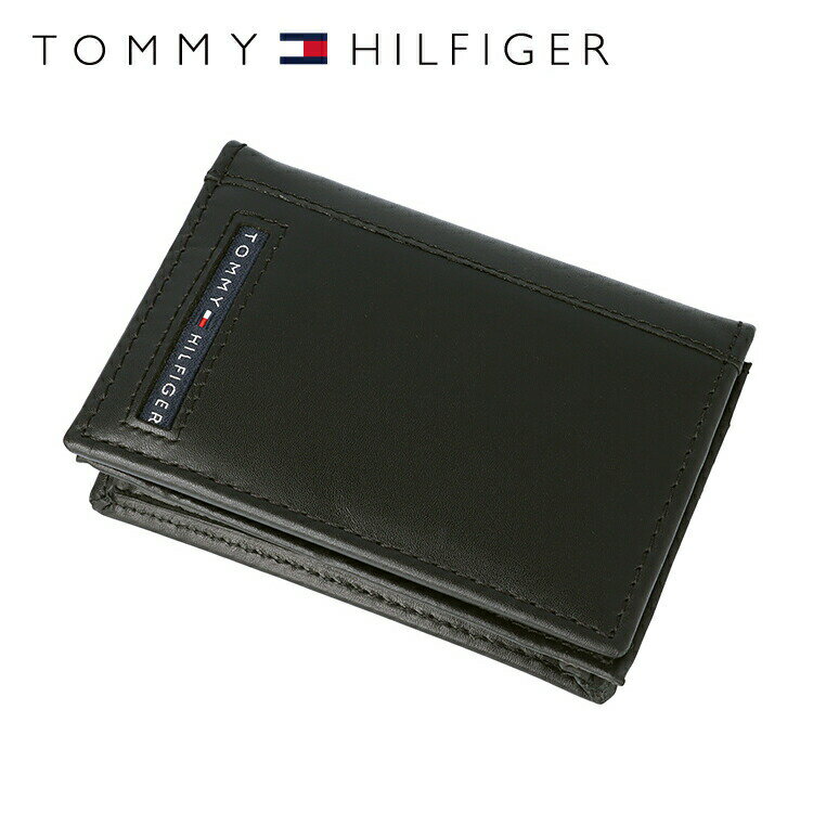 トミーヒルフィガー 名刺入れ（メンズ） トミーヒルフィガー カードケース TOMMY HILFIGER 名刺入れ 31TL20X026-001（0096-5695/01） ブラック レザー 革 トミー シンプル メンズ 男性 夫 彼氏 息子 新社会人 フレッシャーズ 新生活 ビジネス 新社会人 ギフト プレゼント プレゼント 記念日