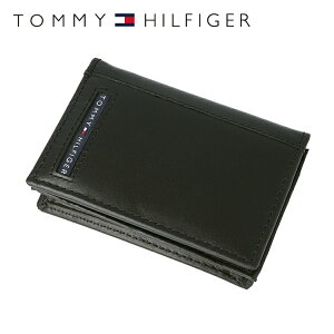 トミーヒルフィガー カードケース TOMMY HILFIGER 名刺入れ 31TL20X026-001（0096-5695/01） ブラック レザー 革 トミー シンプル メンズ 男性 夫 彼氏 息子 新社会人 フレッシャーズ 新生活 ビジネス 新社会人 ギフト プレゼント プレゼント 記念日