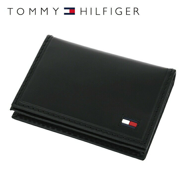 トミーヒルフィガー 名刺入れ（メンズ） 【訳あり】トミーヒルフィガー カードケース・名刺入れ TOMMY HILFIGER 31TL20X021-001（0096-5245/01） レザー（本革） メンズ 夫 彼氏 息子 新社会人 フレッシャーズ 新生活 ビジネス 通勤 男性 シンプル 新社会人 ギフト プレゼント プレゼント 記念日