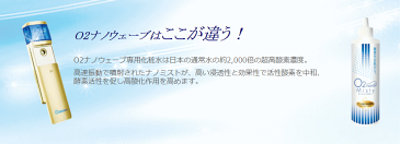 O2ナノウェーブ(オーツ—ナノウェーブ) (超微粒子高濃度酸素ミスト)高濃度酸素を素早く補給●O2ナノウェーブ本体●O2ナノミスティー(300ml)×1