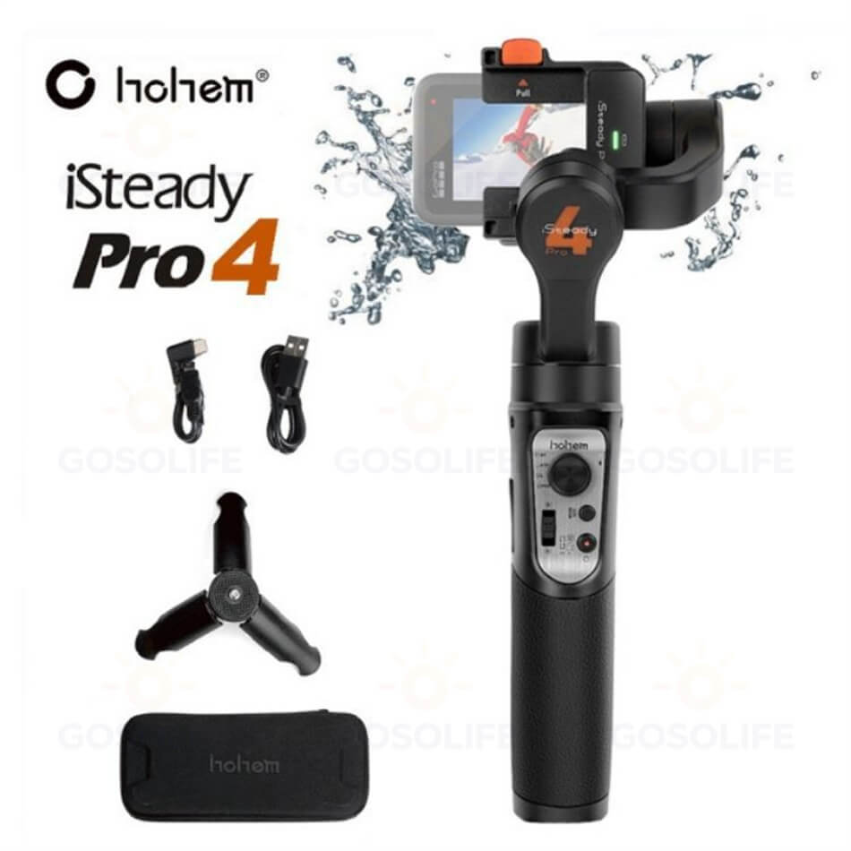 Hohem Pro4 GoPro ジンバル 自撮り棒 GoPro アクセサリー クションカメラ 三脚付き...