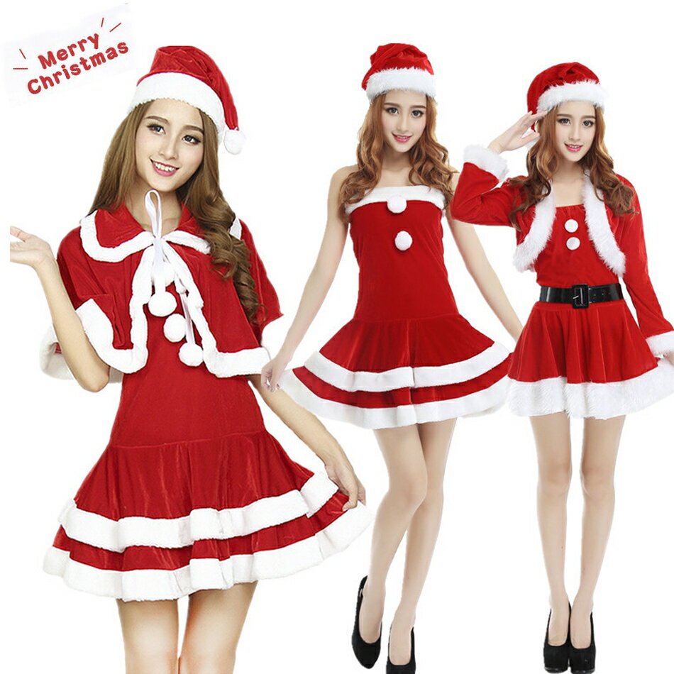 Rakuten - レディース 超かわいい ワンピースセクシー サンタ ミニワンピ 衣装 クリスマス コスプレ 衣装 クリスマスサンタ サンタクロース コスプレ サンタ コスチューム レディース サンタ サンタ衣装 ワンピース レディース コスプレ クリスマス プレゼント