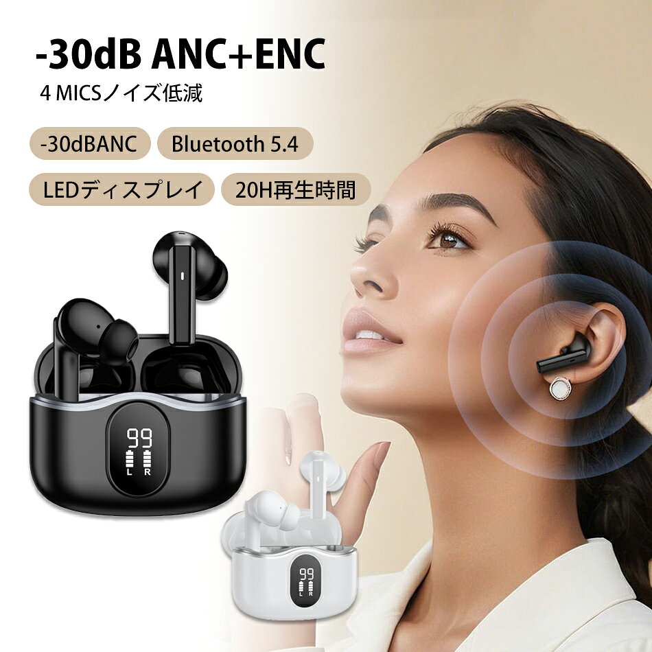 集音器 ワイヤレスイヤホン 音を大きくする 音声拡聴器 5段階音量 Bluetooth 5.4 カナル型 遅延ゼロ 安定通信 無痛装着 ANC+ENC ノイズキャンセリング クリア通話 USB充電 祖父 祖母 送料無料 人気商品 高齢者におすすめ