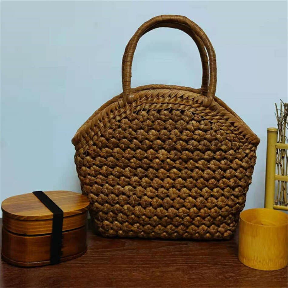Rakuten - 山葡萄かごバッグ ハンドメイド 山葡萄籠バッグ レディースハンドバッグ 最高級 手編み バッグ 手作り 職人 ハンドメイド 山葡萄籠バッグ レディースハンドバッグ レディース 通勤 おしゃれ かご トートバッグ カゴバッグ 籠バッグ 母の日 プレゼント