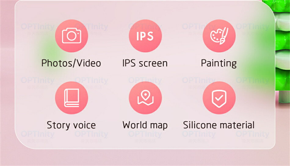 OPTInity 楽天市場店のキッズスマホ 子供用携帯電話 2.8インチ 写真/録画 IPS画面 絵を描く ストーリーボイス 世界地図 MP3プレーヤー付き 512MB 多色選択 子供用 スマートフォン 子ども用 知育おもちゃ キッズフォン 男の子 女の子 携帯電話 キッズカメラ キッズスマートフォン 小学生 知育玩具｜アングル3