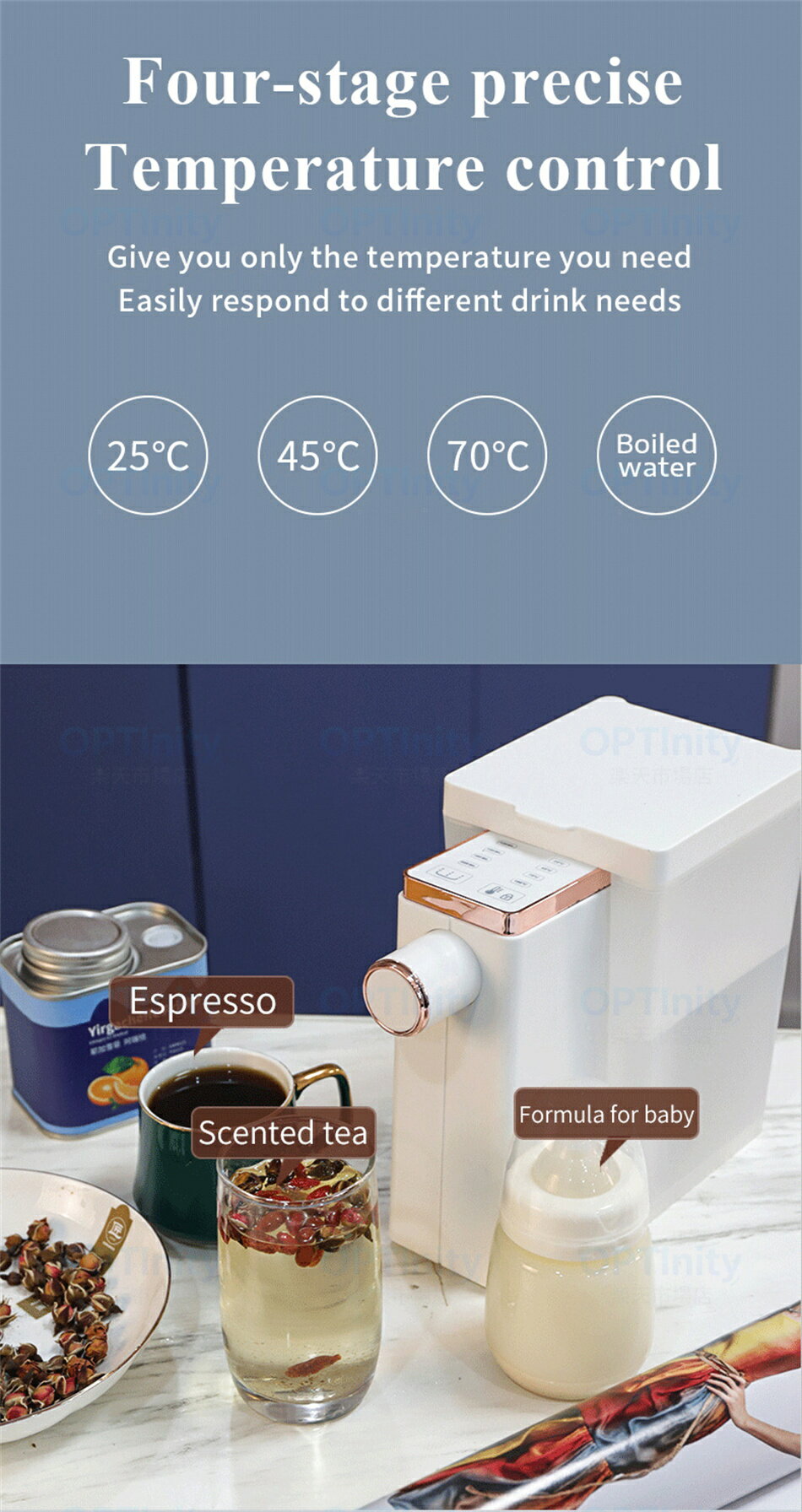 1.6L水タンク付き ウォーターサーバー 卓上...の紹介画像3