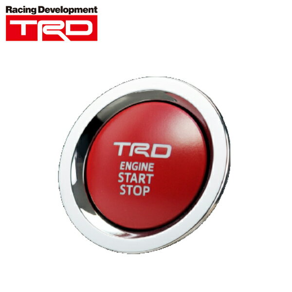 TRD プッシュスタートスイッチ 赤艶消し塗装 No.3 ガソリン車 インジゲーターランプ無 カローラアクシオ NZE161 2012.5〜2019.9 MS422-00003 離島・沖縄配送不可