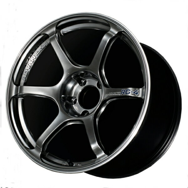 ヨコハマ アドバン レーシング RG4 アルミホイール 18x9.5J　5/114.3　+35 M14 レーシングハイパーブラック&リング V5060 離島・沖縄配送不可