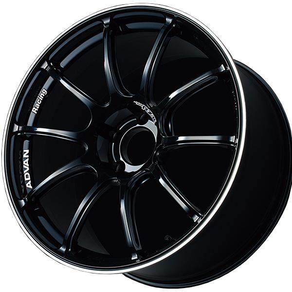 ヨコハマ アドバン レーシング RZ2 RZII アルミホイール 15×7.5J　4/100　+40 M14 レーシンググロスブラック&リング V3572 離島・沖縄配送不可