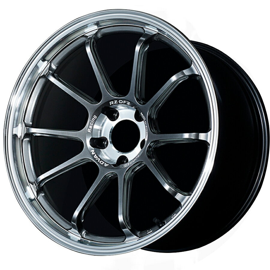 ヨコハマ アドバン レーシング RZDF2 輸入車用 アルミホイール 19x8.5 5/112 +22 ダイヤモンドカット&ハイパープラチナブラック V5877 離島・沖縄配送不可