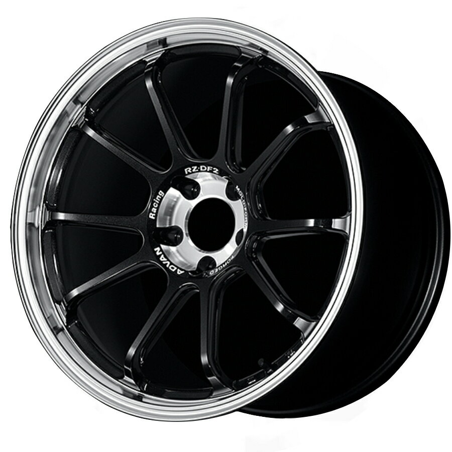 ヨコハマ アドバン レーシング RZDF2 輸入車用 アルミホイール 19x9.5 5/112 +25 ダイヤモンドカット&レーシングチタニウムブラック V5911 離島・沖縄配送不可