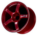 ヨコハマ アドバン レーシング TC4 アルミホイール 18×9.0J 5/114.3 +25 レーシングキャンディ-レッド&リング V3437 離島・沖縄配送不可