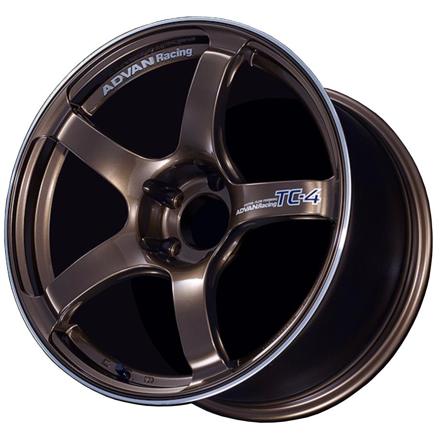 ヨコハマ アドバン レーシング TC4 アルミホイール 17×8.5J 5/114.3 31 アンバーブロンズメタリック＆リング V4065 離島 沖縄配送不可