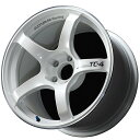 ヨコハマ アドバン レーシング TC4 輸入車用アルミホイール 17×7.5J 4/98 35 レーシングホワイトメタリック＆リング V4032 離島 沖縄配送不可