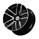 AVS F50 アルミホイール 輸入車用 19×10.0J 5/112 +45 グロスブラックコンビ V1737離島・沖縄配送不可