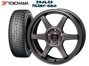 ヨコハマ スタッドレス アイスガード シックス IG60 155/65R14 R2755 & J-TECH S6-GM 14×4.5 100/4H + 45 ダイハツ タント L360S / L350S 2003/11〜2007/11 離島・沖縄配送不可