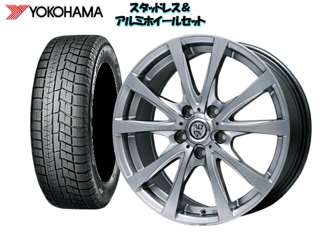 ヨコハマ スタッドレス アイスガード シックス IG60 195/65R15 R2754 & TRG-Barn-FlashGray15×6.0J 100/5H + 43 トヨタ アリオン NZT260 07/06〜 離島・沖縄配送不可