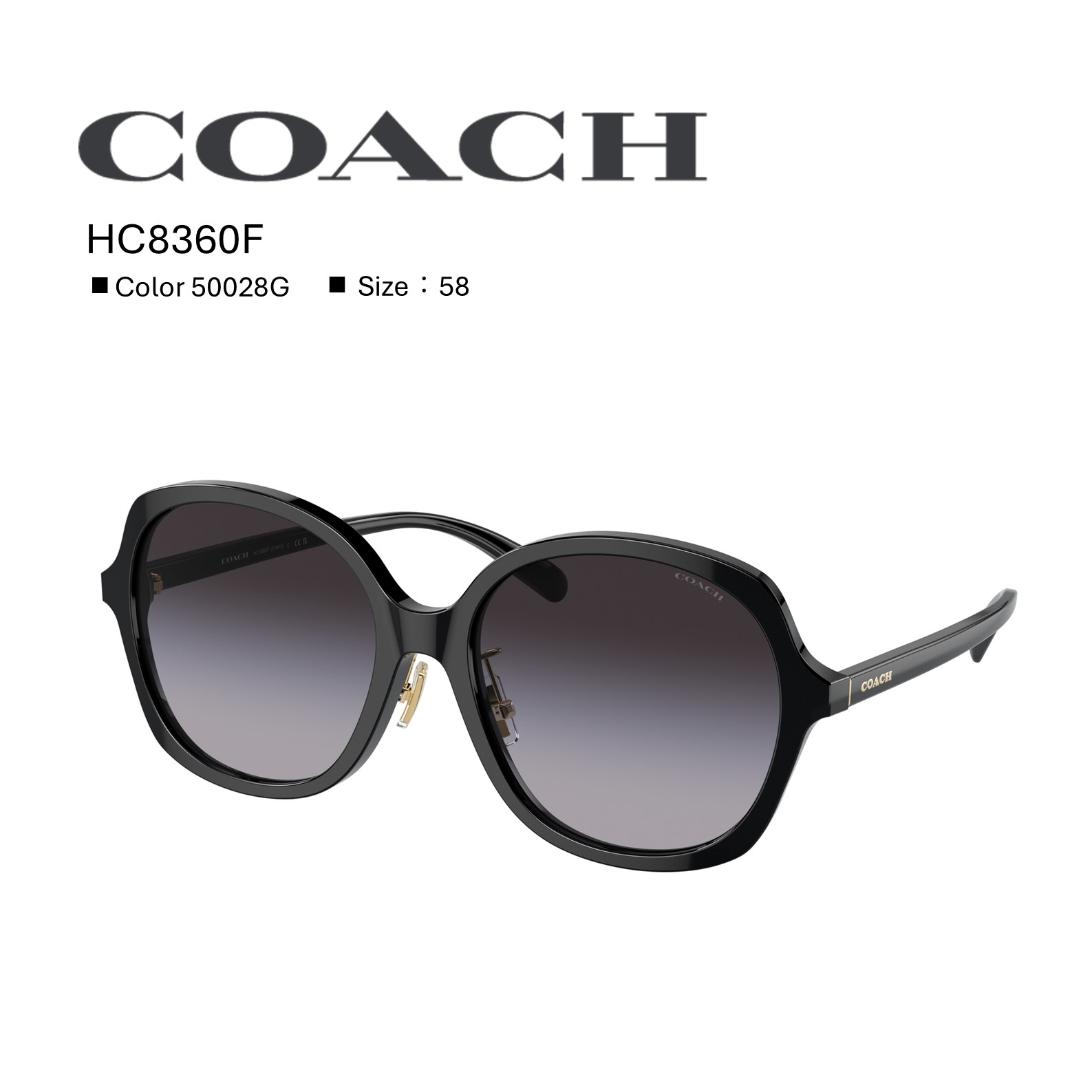 キャンペーン期間中 今なら20％OFF【国内正規品】コーチ｜COACH HC8360F_50028G サングラス