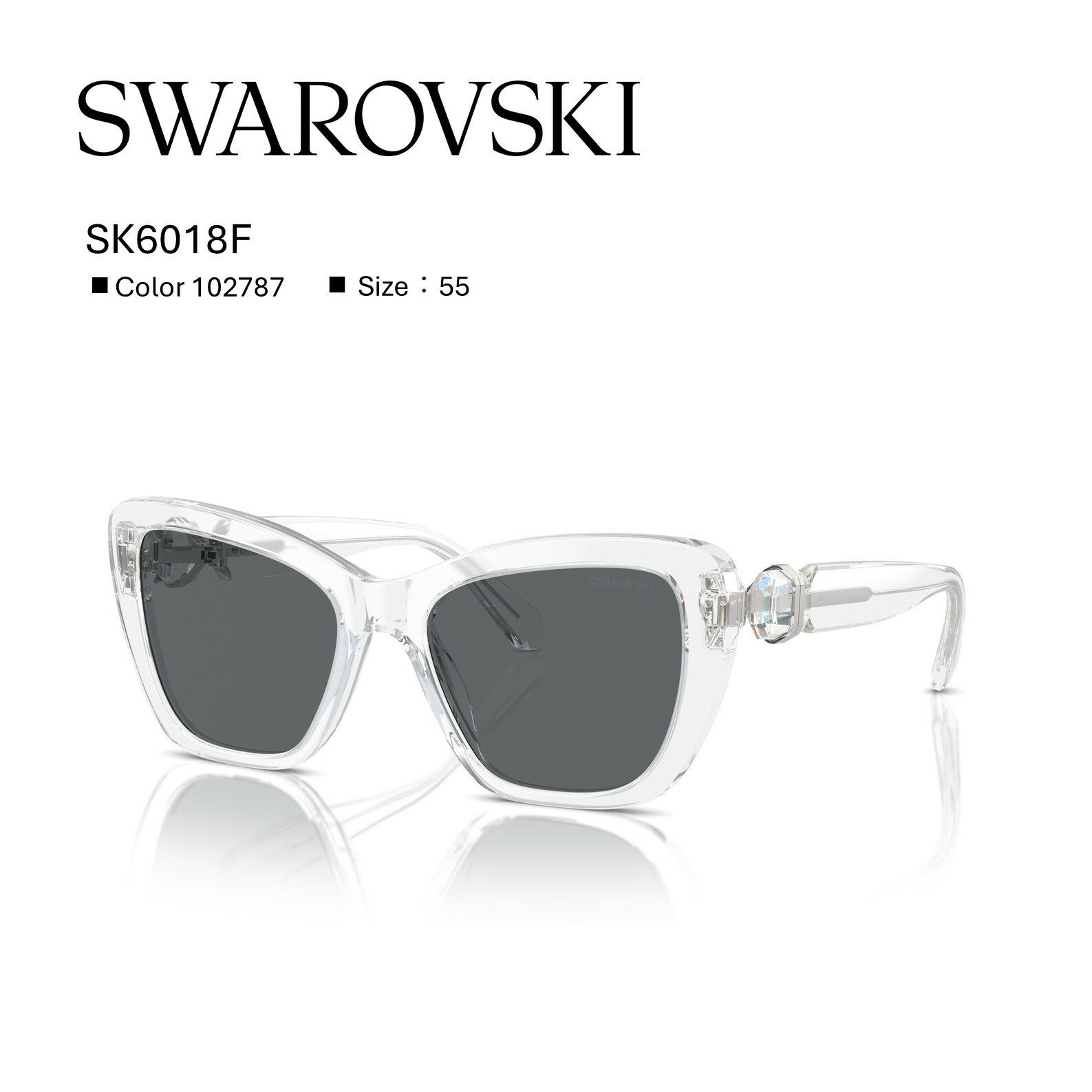 【キャンペーン期間中】今なら50%OFF　スワロフスキーサングラス【国内正規品】SWAROVSKI SK6018F_102787 サングラス