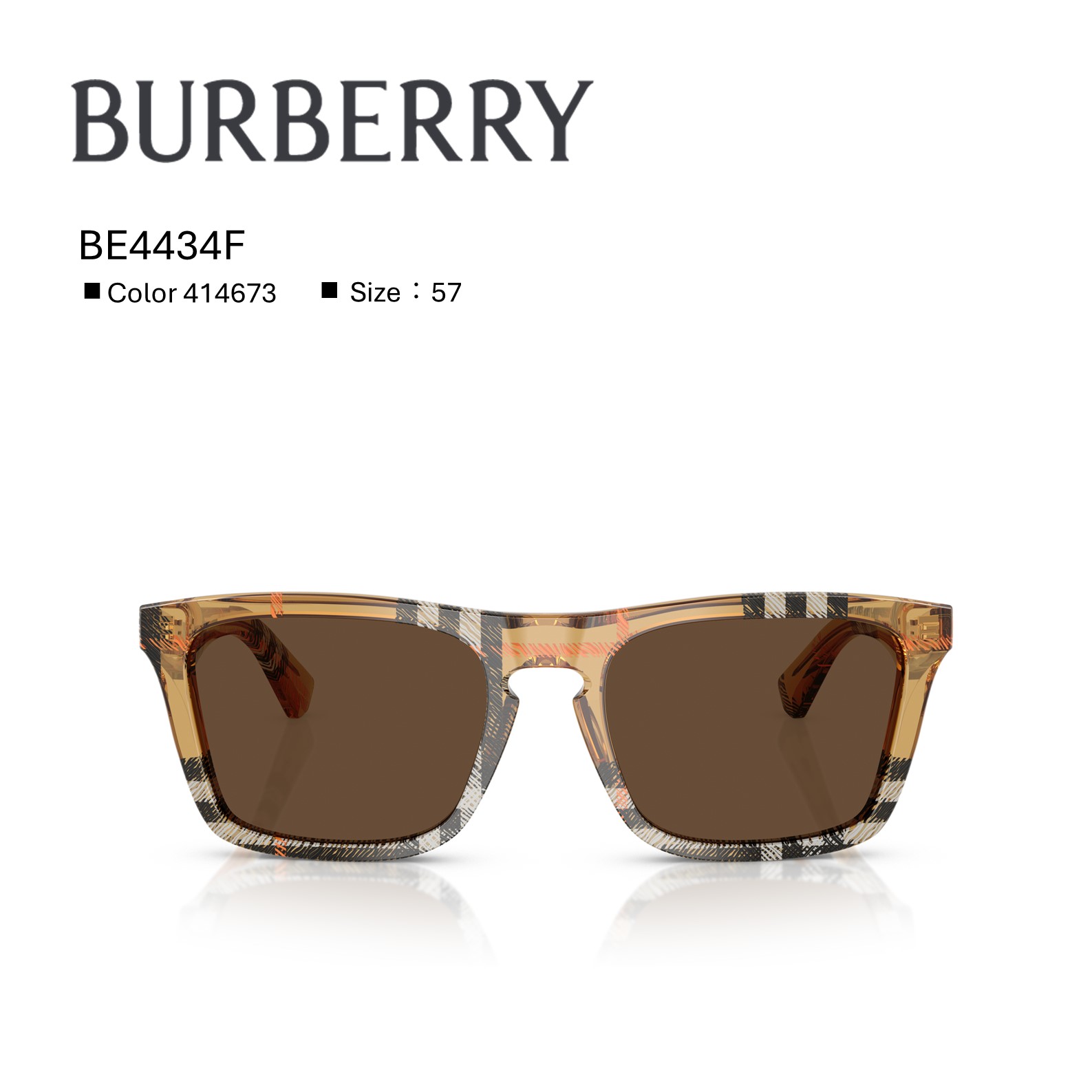 バーバリーサングラス【国内正規品】Burberry BE4434F_414673 サングラス