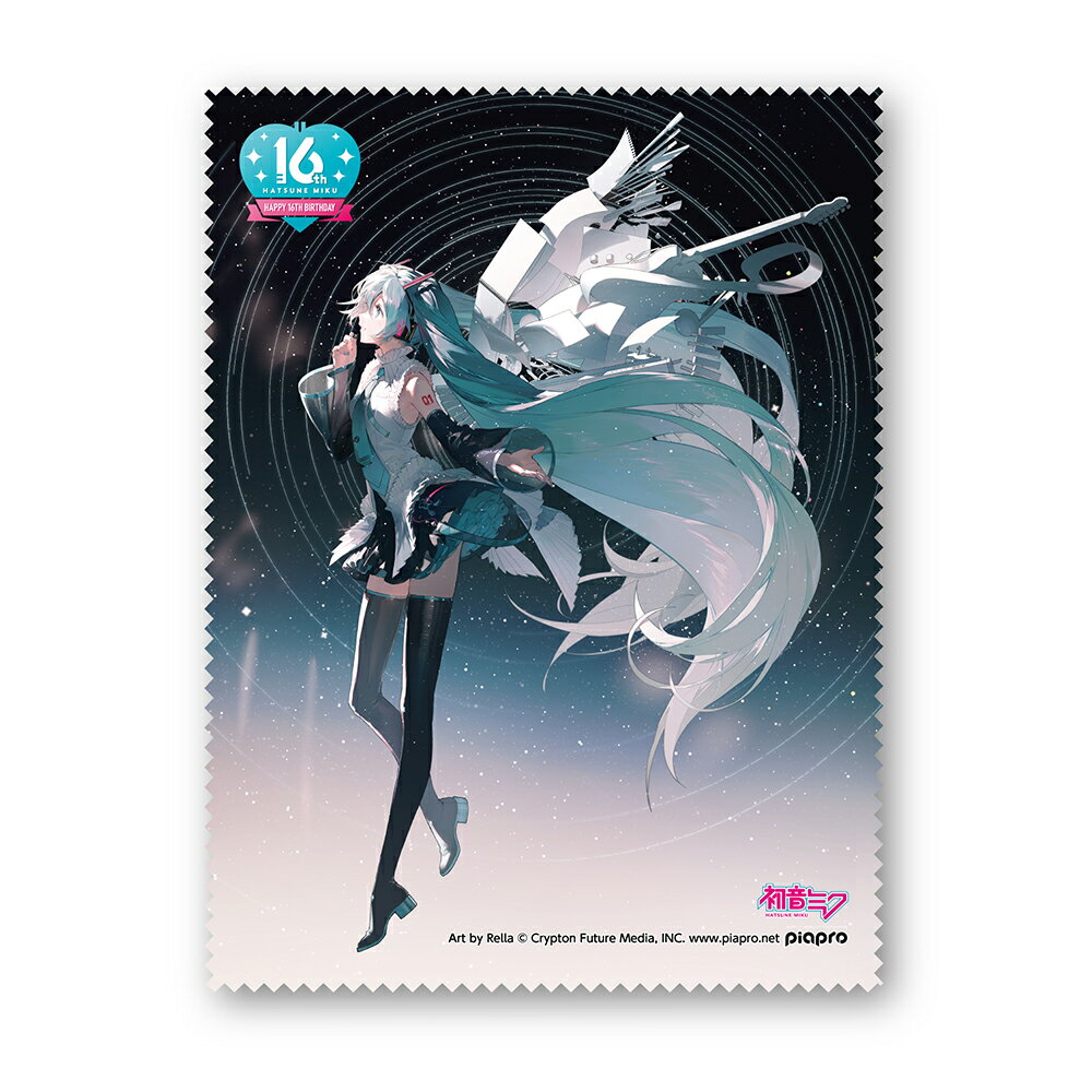 【初音ミク Happy 16th Birthday グラスクロス】メガネ拭き 初音ミク グッズ