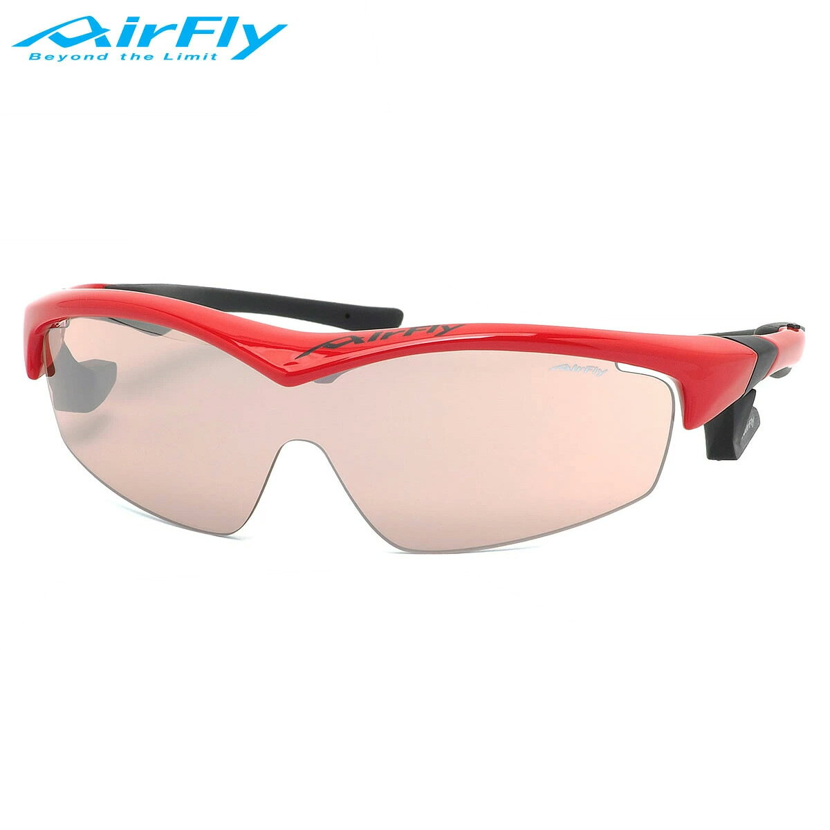 其它 - エアフライ AirFly サングラス AF201 C4 1枚レンズ シールドレンズ 特許取得 鼻パッドなし UVカット 軽い 曇らない マラソン ランニング アウトドア 登山 キャンプ メンズ レディース