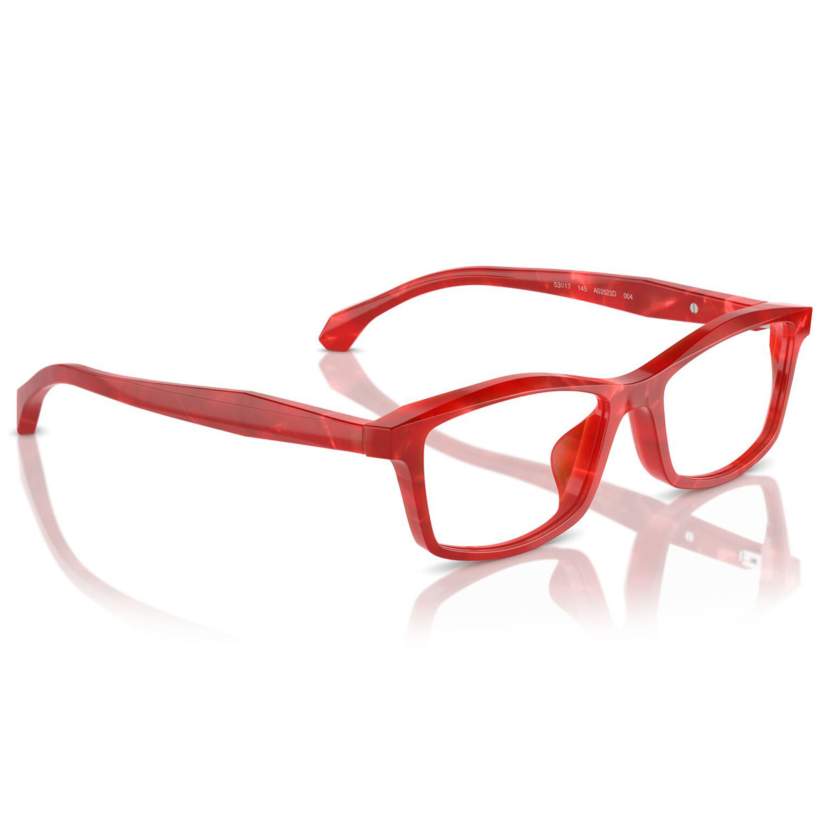 アランミクリ A03523D 004 53 メガネ alain mikli レッド 赤 マーブル hand made in Japan 日本製 メンズ レディース