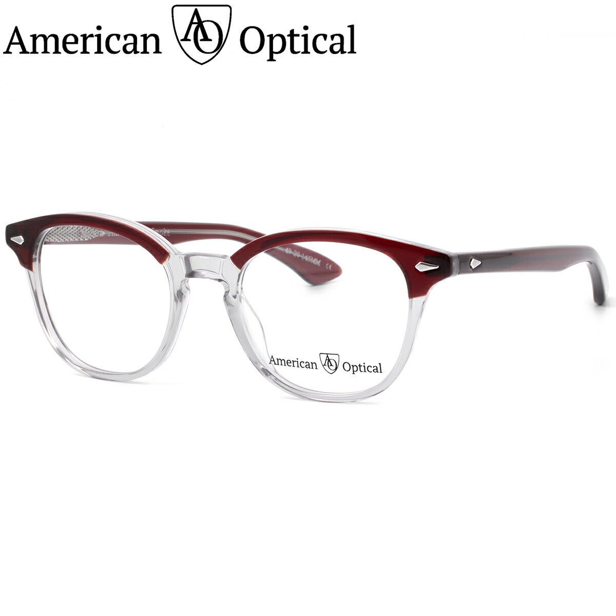 Rakuten - アメリカンオプティカル ModernTimes-F Garnet/Smoke 49 メガネ American Optical AO モダンタイムズ メンズ レディース