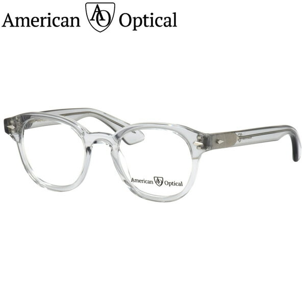 楽天電脳眼鏡アメリカンオプティカル Times-F C2 47 メガネ American Optical AO タイムス タイムズ 復刻 クリアグレー トランスパレント メンズ レディース