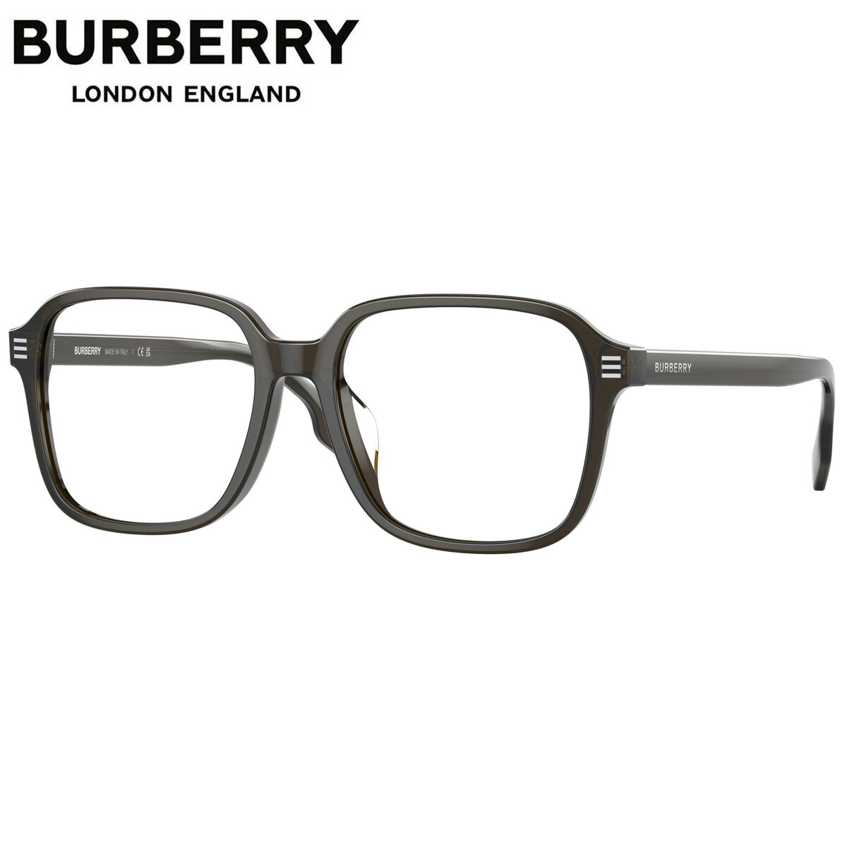 バーバリー メガネ メンズ バーバリー BE2372D 3010 55 メガネ BURBERRY カーキ クリアカーキ Made in Itary メンズ レディース