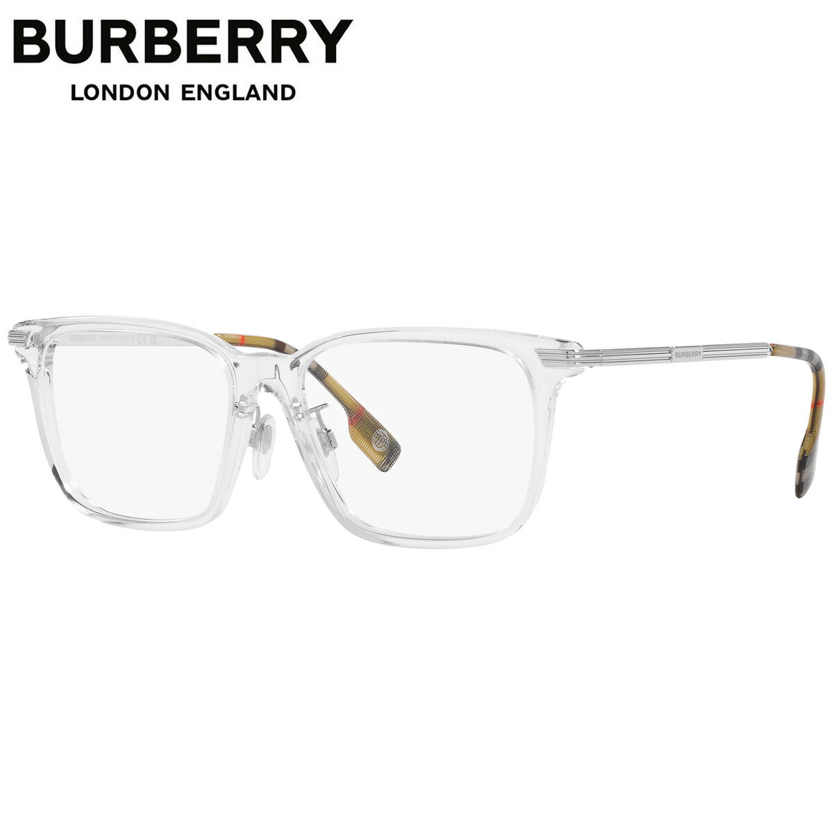 バーバリー プレゼント メンズ（30000円程度） バーバリー BE2378F 3024 55 メガネ BURBERRY ELLIS エリス クリア 透明 トランスパレント Made in Itary メンズ レディース