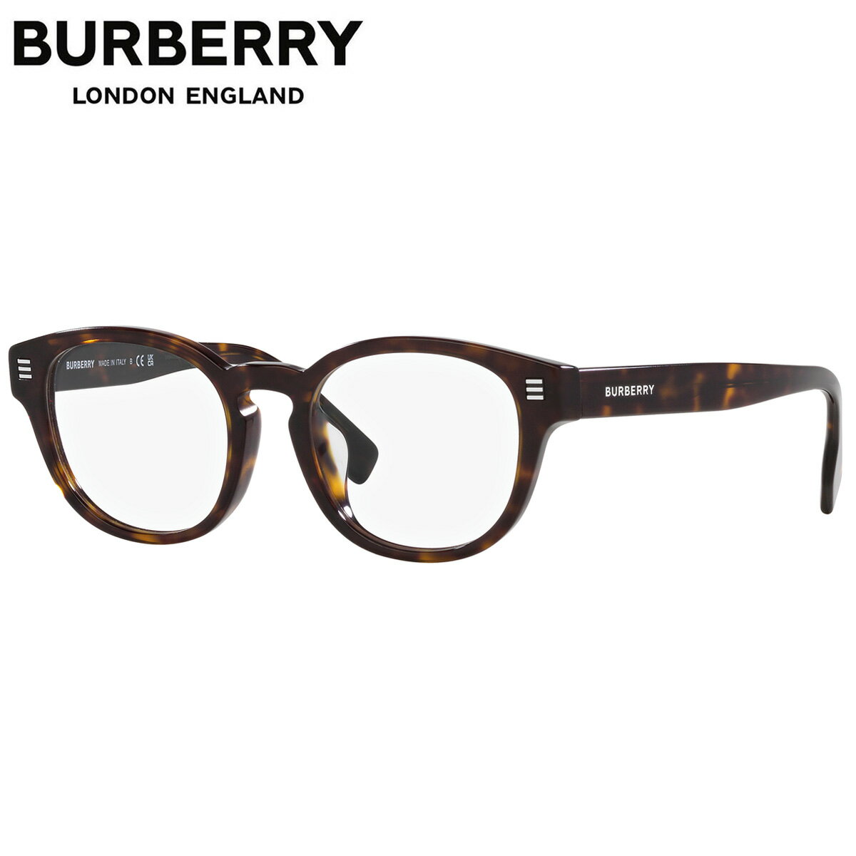 バーバリー BE2382D 3002 49 メガネ BURBERRY AUBREY ボスリントン B STRIPE デミ べっ甲 キーホールブリッジ Made in Itary メンズ レディース