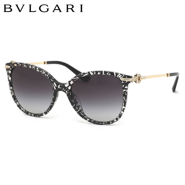 ブルガリ BVLGARI サングラス BV8201BF 53768G 55サイズ ブルガリ・ブルガリ キャッツアイ フェミニン コンビネーション 異素材 フルフィット ブルガリ BVLGARI レディース