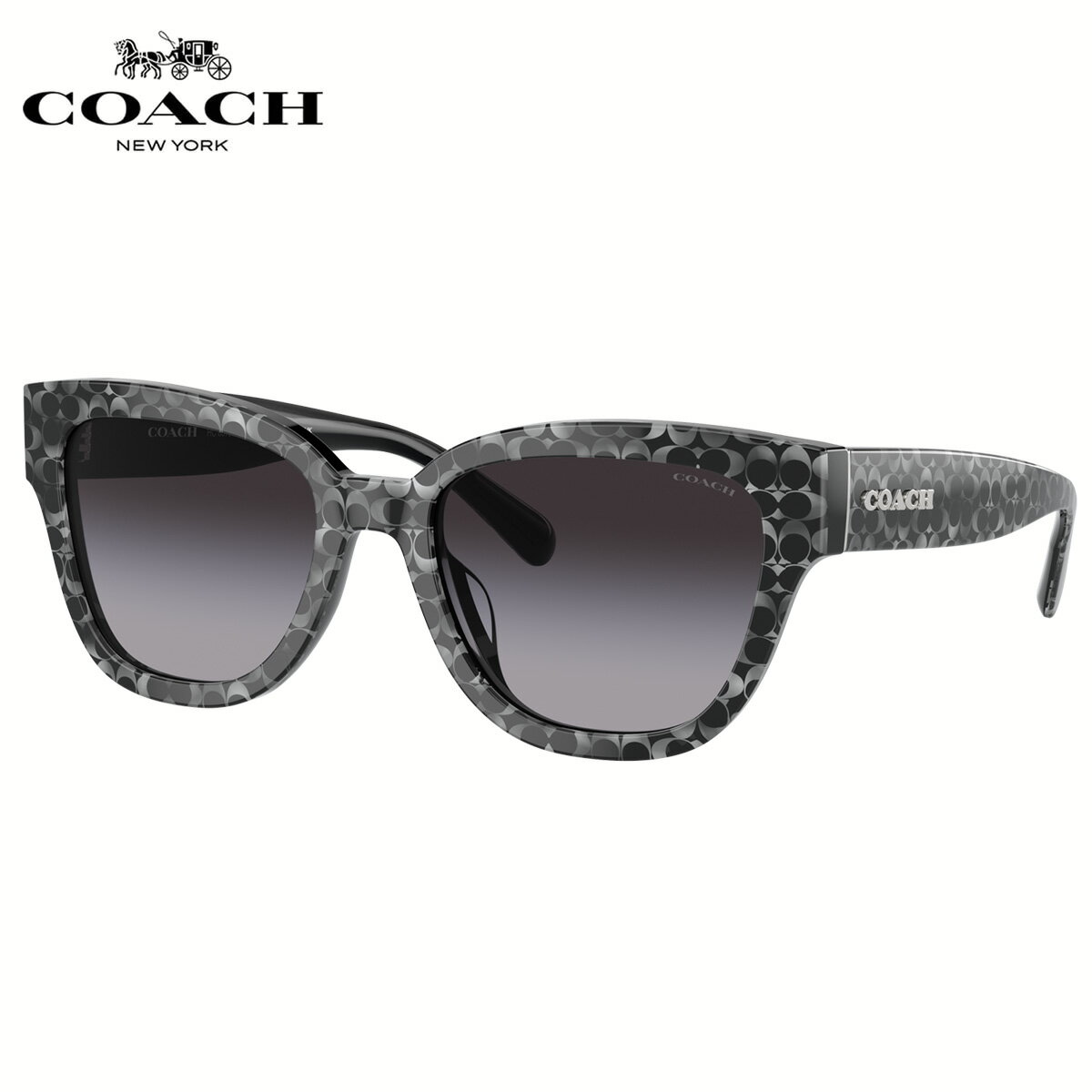 COACH - コーチ HC8379F 55208G 57 サングラス COACH アジアンフィット ローブリッジフィット グラデーションレンズ メンズ レディース