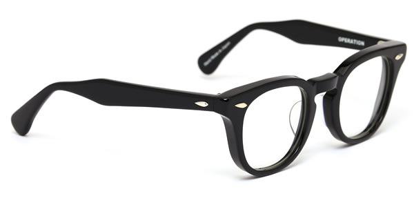 エフェクター OPERATION BK 47サイズ メガネ UVカット仕様伊達メガネレンズ付 EFFECTOR × The REAL McCOY'S ザ・リアルマッコイズ オペレーション 日本製 メンズ レディース