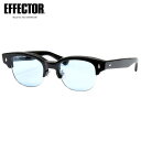 エフェクター LARGO BK/BL 49 サングラス EFFECTOR ラルゴ セルブロー 黒縁 くろぶち ブルー メイドインジャパン 日本製 国産 鯖江 メ...