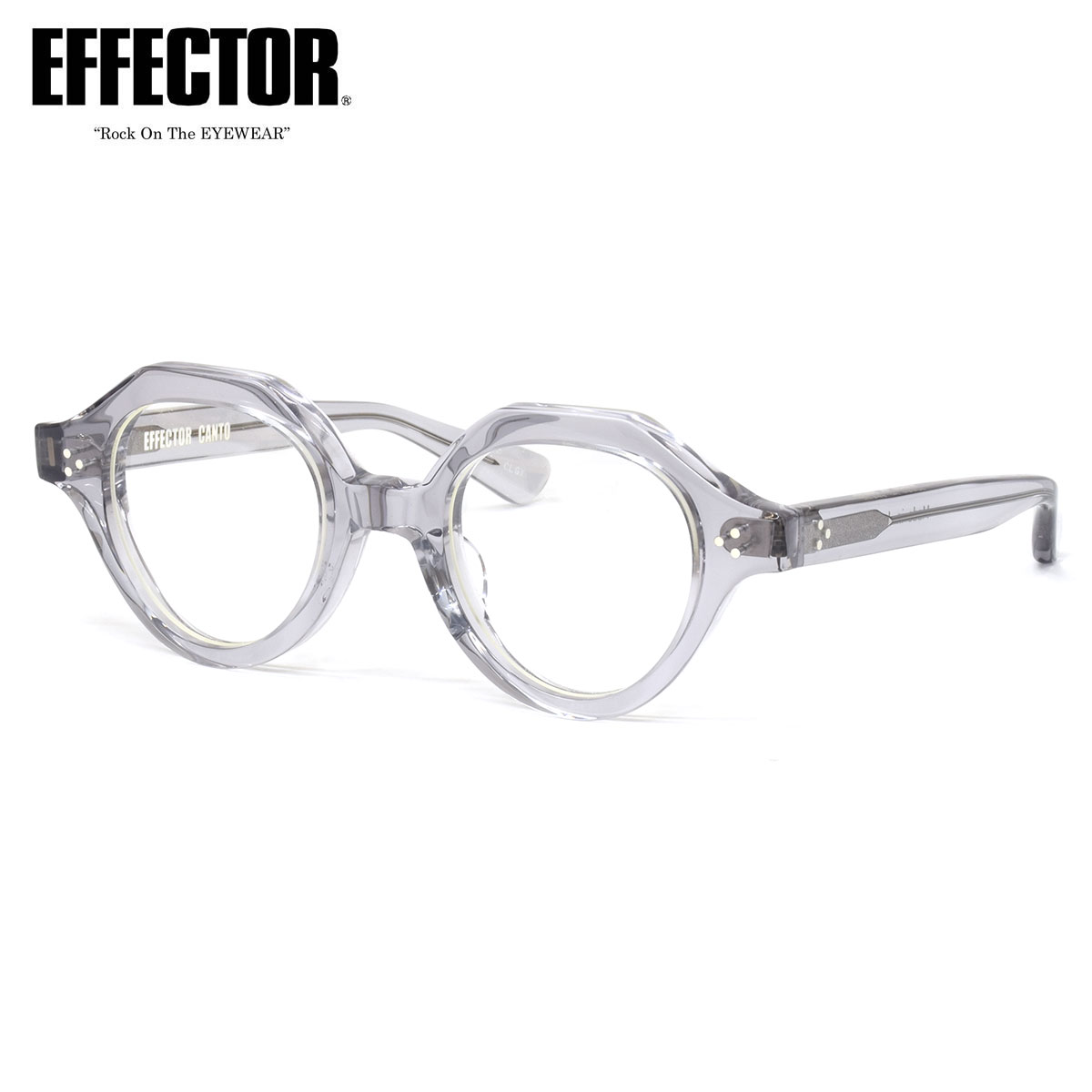 エフェクター CANT CRGY 45 メガネ 伊達メガネレンズ付 EFFECTOR カント クラウンパント made in Japan 日本製 鯖江 国産 メンズ レディース