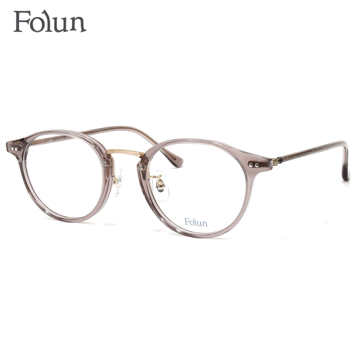 乐天商城 - フォルン FL2025 LBR 47 メガネ Folun βチタン レディース